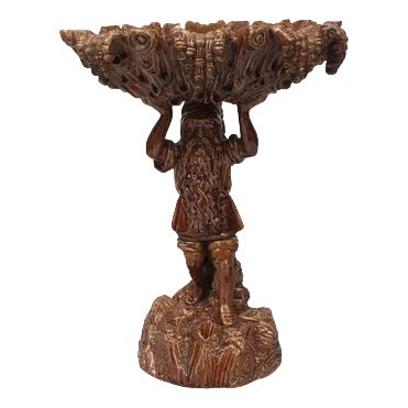 Vintage Brown Decorative Dish For Sale