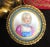 Gold 19th Century Antique French Porcelain Framed Portrait For Sale - Image 8 of 9