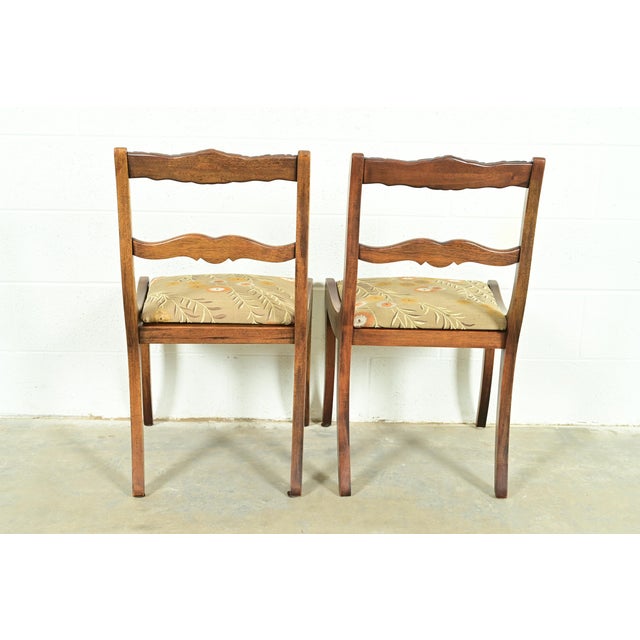 Kindel Furniture Style Regency Carved Solid Mahogany Armchairs, Pair For Sale - Image 10 of 14