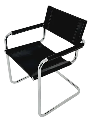 Black Model MG5 Centro Studi Desk Chair by Mart Stam & Marcel Breuer for Fasem, 1980s