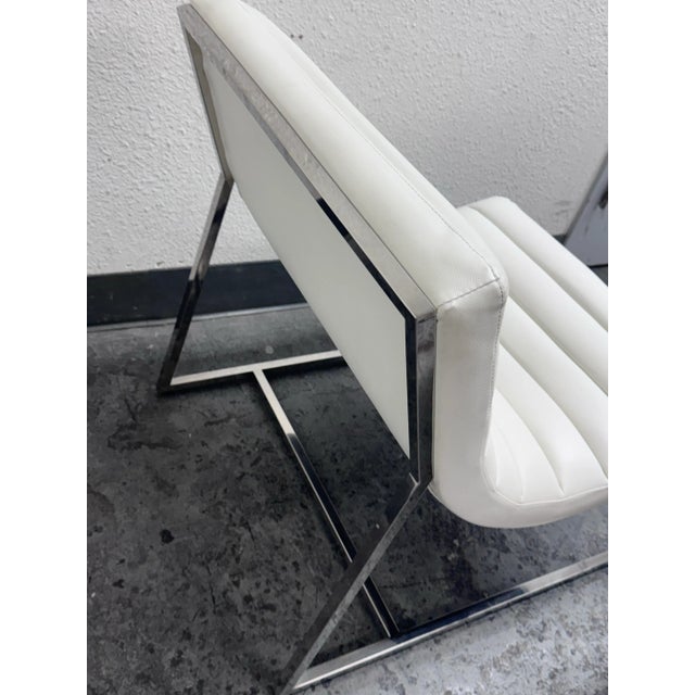 Noble House Leather Taher Chairs, Pair For Sale - Image 4 of 12