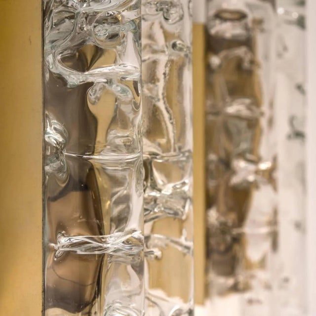 Gold Brass Light Fixtures from Doria, 1960, Set of 3 For Sale - Image 8 of 10