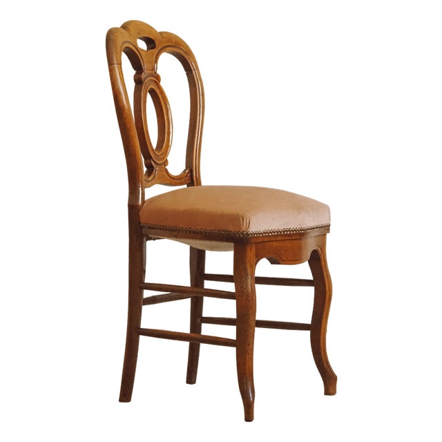 Louis Philippe Chair in Walnut, 1860 For Sale