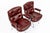 Metal Pair Eames Herman Miller Time Life Lobby Red Leather Office Chairs For Sale - Image 7 of 13