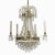 Not Yet Made - Made To Order Empire Style Polished Brass 5 Arm Chandelier With Crystals For Sale - Image 5 of 5