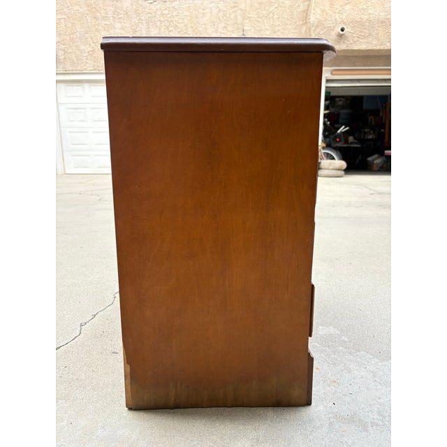 Dixie 1960s Dixie Four Drawer Dresser With Leather Inset Top For Sale - Image 4 of 5