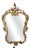 20th Century Louis XVI Ornate Metal Wall Mirror with Rococo Flourishes, France, 1950s For Sale