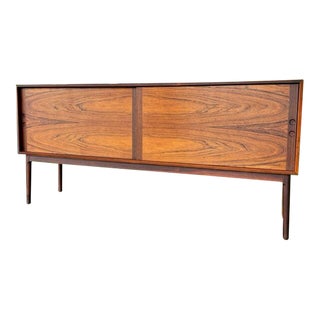 Mid Century Rosewood & Teak Norwegian Sideboard For Sale