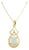 Oval Opal Necklace with Diamond Accent 14k Yellow Gold 16" For Sale