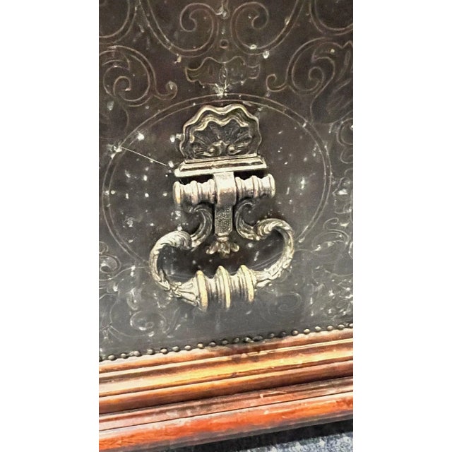 Theodore Alexander Armoury Collection Brass Clad Cocktail Table With Paw Feet For Sale - Image 9 of 12