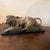 A 1940s Art Deco Silver Plate on Copper Italian Sculpture of a Roaring Lion For Sale - Image 9 of 16