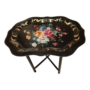 Vintage Tolware Tray Table