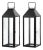 Ruane, 17.5" Black Outdoor Lantern, Set of 2 For Sale
