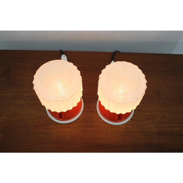 Glass Table Lamps, 1970s, Set of 2 For Sale - Image 4 of 10