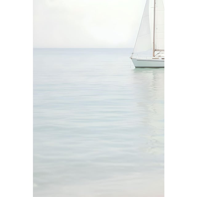 Not Yet Made - Made To Order Minimalist Sailboat Seascape, Coastal Fine Art Print, 24″ × 36″ For Sale - Image 5 of 7