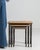 1970s Set Of Three Cast Iron Nesting Tables With Wooden Tops For Sale - Image 9 of 13