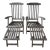 Pair of Kingsley Bate Teak Steamer Deck Chairs With Removable Footrests For Sale
