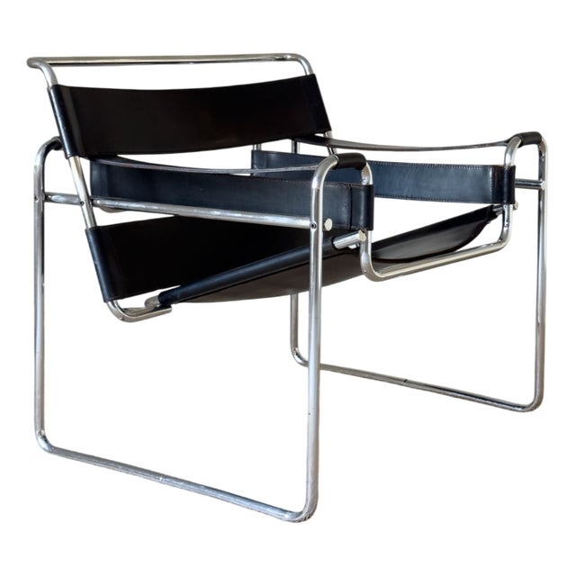 Wassily B3 Lounge Chair attributed to Marcel Breuer for Gavina, 1970s For Sale