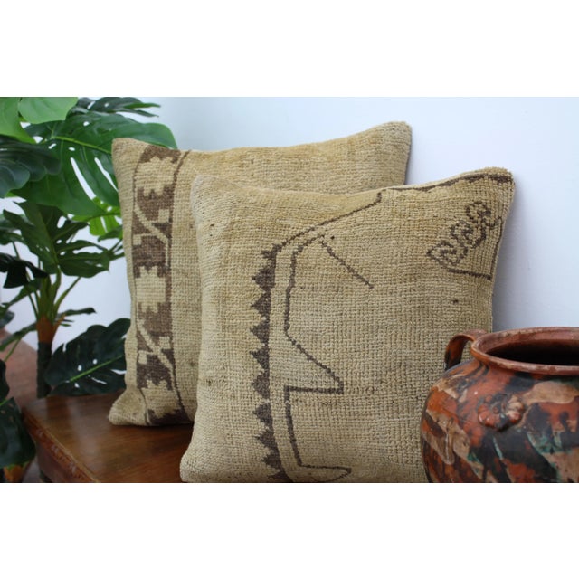 Turkish Decorative Pillow Covers ( Set of 2) - 20" X 20" For Sale - Image 13 of 13