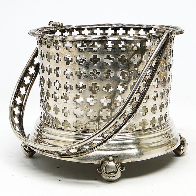 19th Century Silver Sugar Bowl, Denmark, 1860 For Sale - Image 6 of 8