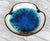 Mid-Century Modern Mid-Century Blue Geode Pottery Centerpiece Cigar Ashtray - 10" For Sale - Image 3 of 7