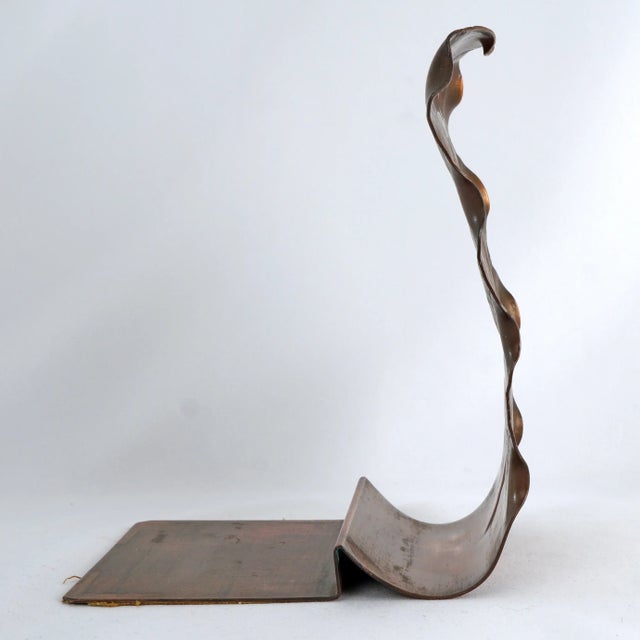 1930s Vintage Copper Leaf Bookend 1930's For Sale - Image 5 of 8