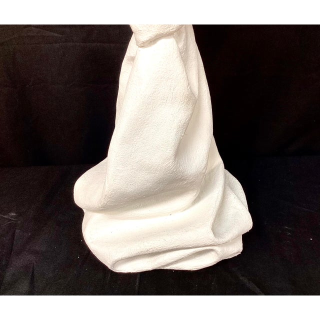 Sculpture Materials Draped Plaster Lamp, Style of John Dickinson For Sale - Image 7 of 9