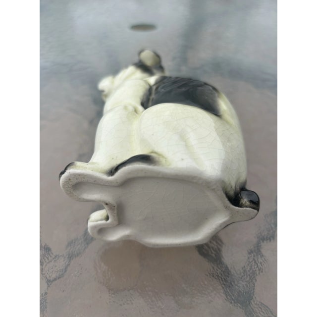 Figurative Bulldog Porcelain Planter Circa 1930 So Cute! For Sale - Image 3 of 3