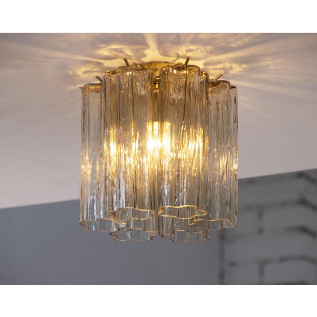 Small Ceiling Light in Smoky Murano Glass, 1990s For Sale - Image 6 of 12