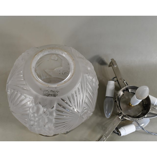 1930s Large French Art Deco Mushroom Lamp by Muller Freres - France For Sale - Image 12 of 16