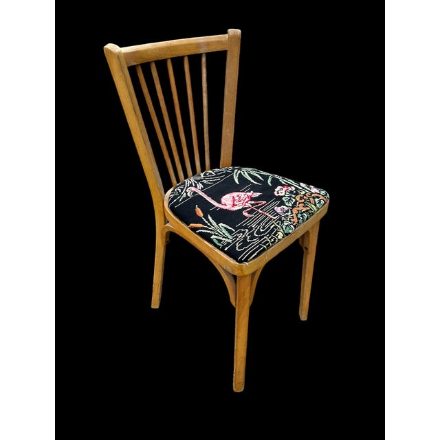 Wood Vintage Chair in Beech from Baumann, 1950s For Sale - Image 7 of 10