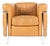 LC2 Lounge Chair in Brown Leather by Le Corbusier, Pierre Jeanneret and Charlotte Perriand for Cassina, 1995 For Sale