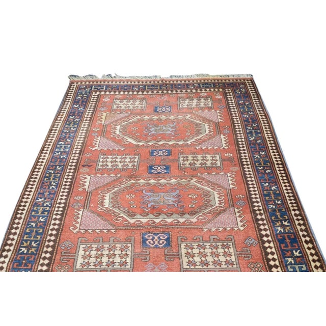 Antique Kazak Rug 5'5'' x 8'6'' For Sale - Image 12 of 12