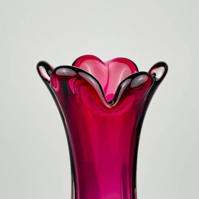 Vintage Murano Glass Chambord Vase from Fratelli Toso, Italy, 1960s For Sale - Image 11 of 14