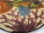 1980s Vintage Large Hand-Painted Pottery Fish Plate For Sale - Image 5 of 9