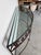 Brown 1980’s Rosemary Pozzi Franzetti Taos Style Hand-Cut Oxidized Steel Demilune Console Table/ Sold For Sale - Image 8 of 12