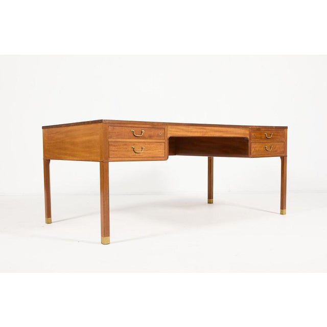 Wood Mid-Century Danish Modern Desk by Jacob Kjaer, 1950s For Sale - Image 7 of 14