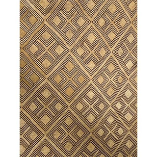African Kuba Kasai Velvet Raffia Textile Zaire 30" W For Sale
