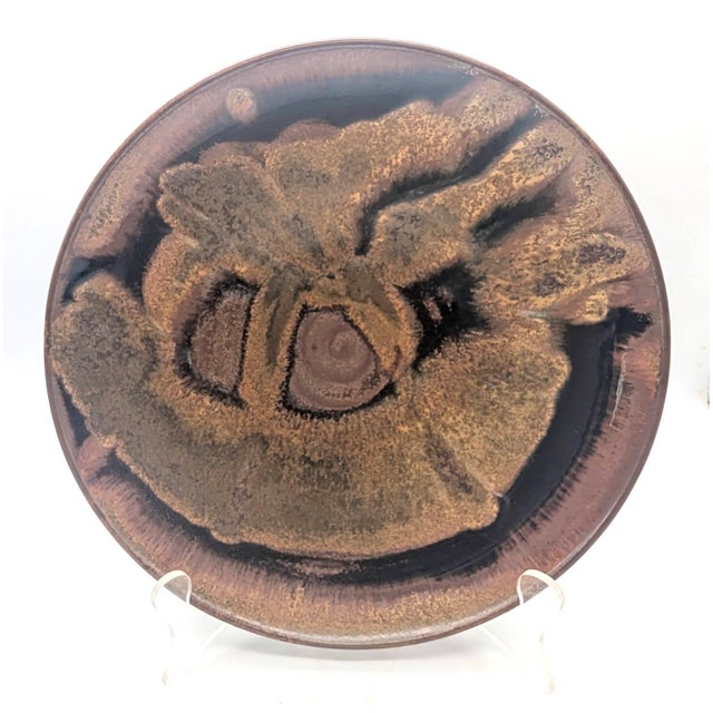 1990s Studio Pottery Glazed Stoneware Plates, Lates, Set of 9 For Sale - Image 11 of 17
