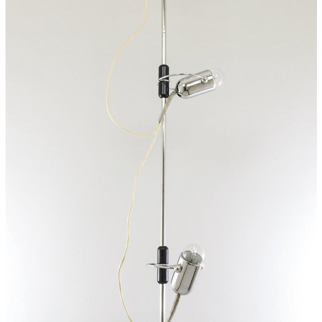 Reggiani Chrome Floor Lamps by Francesco Fois for Reggiani, 1960s, Set of 2 For Sale - Image 4 of 16
