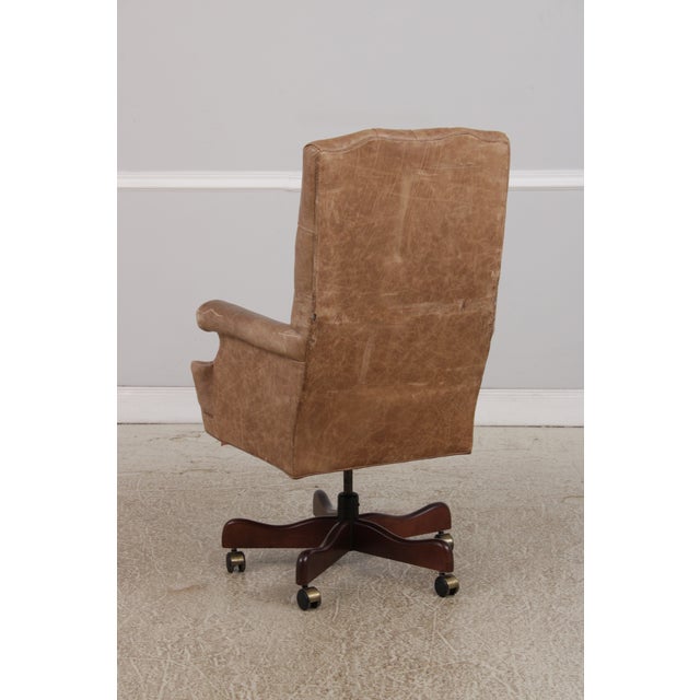 Lexington Tufted Leather Executive Desk Chair For Sale In Philadelphia - Image 6 of 15