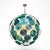 Sputnik-style spherical ceiling lamp in Murano glass. This fabulous ceiling lamp features a Sputnik-style brass frame,...