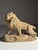 Terra Cotta statue / sculpture of a lion. Late 19th, early 20th century. Beautiful color. The tail was glued at some...