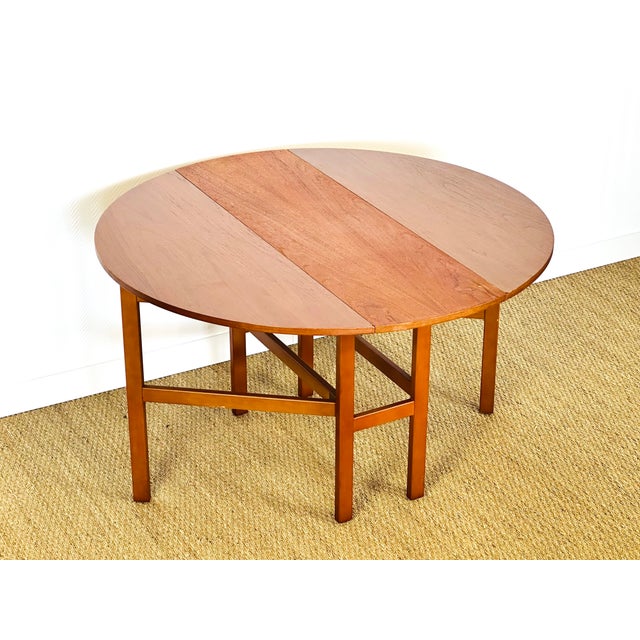 Scandinavian Folding Teak Dining Table, 1960s For Sale - Image 9 of 17