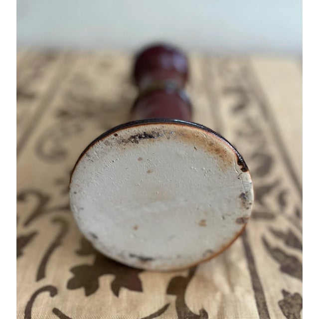 Set of Two Mid 19th Century Chinese Bamboo Form Candlestick Holders For Sale - Image 9 of 12