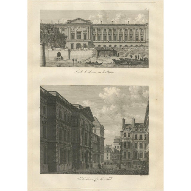 Baltard, Louvre Architectural Views, Paris, 1803, Engraving For Sale - Image 9 of 9