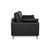 Vida 2-Seater Sofa in Black Leather from Rolf Benz For Sale - Image 9 of 12