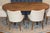 Pair of Bright Chair Maria Side Chairs in Jane Churchill Darwin Cream With Natural Walnut Legs For Sale - Image 9 of 11