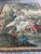 Beautiful 17th-century Flemish tapestry fragment, handwoven in wool, silk highlights, depicting an elegant mythological or...