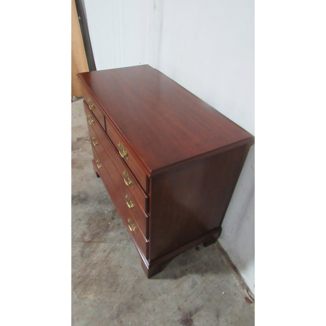 Henkel Harris 1980s Henkel Harris Cherry Dresser Designer Bachelors Chest For Sale - Image 4 of 13